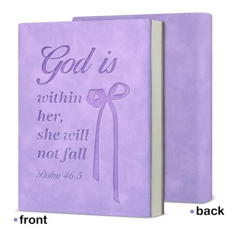 Coquette Purple Christian Journal for Women, Inspirational Bible Verse Notebook Religious Gifts for Women, God Is Within Her Journal Notebook in Saudi Arabia
