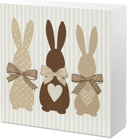 Easter Decor Indoor Easter Party Jesus Decorations Farmhouse Easter Peeps Bunny Rabbit Egg Sign for Home Bathroom Room Badroom Table Mantle Office Dessk Decor in Kuwait