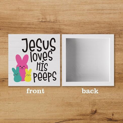 Easter Decor Indoor Easter Party Jesus Decorations Farmhouse Easter Peeps Bunny Rabbit Egg Sign for Home Bathroom Room Badroom Table Mantle Office Dessk Decor in Saudi Arabia