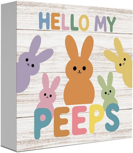 Easter Decor Indoor Easter Party Jesus Decorations Farmhouse Easter Peeps Bunny Rabbit Egg Sign for Home Bathroom Room Badroom Table Mantle Office Dessk Decor in Saudi Arabia
