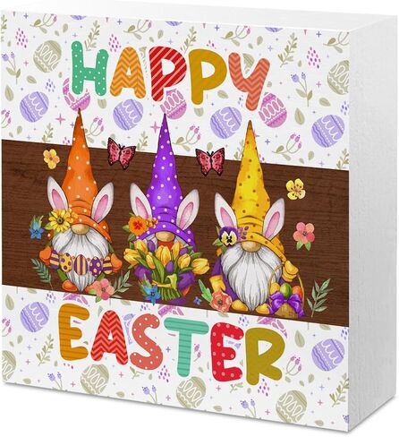 Easter Decor Indoor Easter Party Jesus Decorations Farmhouse Easter Peeps Bunny Rabbit Egg Sign for Home Bathroom Room Badroom Table Mantle Office Dessk Decor in Saudi Arabia