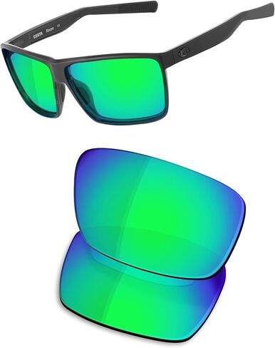 عدسات OSharp البديلة لنظارات Costa Del Mar Rincon 06S9018 الشمسية - مستقطبة عالية الدقة، عاكسة، حماية من الأشعة فوق البنفسجية وملائمة تمامًا in Kuwait