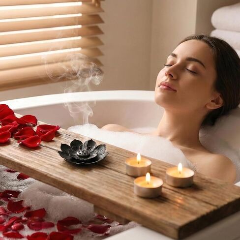 6 Pcs Incense Holder for Sticks, Lotus Insense Burner Holders with 6 Holes, Copper Lotus Incense Stick Holders for Home Fragrance Meditation Yoga Sauna SPA in Saudi Arabia