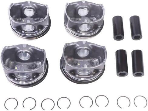 4 مجموعة 1.8T 23 مللي متر مجموعة حلقات المكبس مع + 0.5 مللي متر 06J198151E 06H107065DL N91176601 متوافق مع A3 A4 A5 TT CPRA CXBA in Kuwait