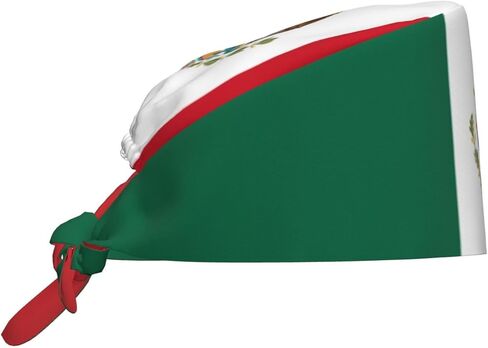 Working Cap Scrub Cap with Sweatband for Women Men Adjustable Patriotic Flag Tie Back Scrub Hat Nurse Surgical Caps in Kuwait