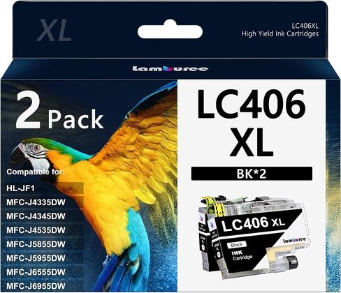 LC406XL Ink Cartridges with High-Yield Replacement for Brother LC406 XL Work with MFC-J4335DW MFC J4535DW MFC-J5855DW MFC-J5955DW MFC-J6555DW MFC-J6955DW Printers (5 Pack) in Kuwait