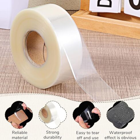 1800 قطعة من واقي الملصقات الشفاف، ملصقات مقاومة للماء، واقي ملصق مستطيل شفاف ذاتي اللصق، ملصقات شفافة لحماية الرموز الشريطية والأرقام والملصقات، 3.15 × 1.18 بوصة in Kuwait