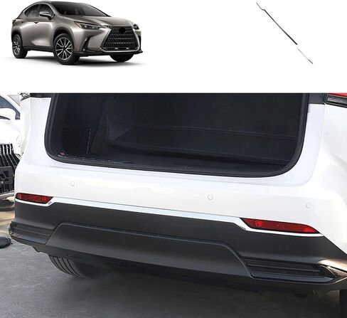 Rear Bumper Trim Compatible with Lexus NX 250/350/350h/450h+ 2025 2024 2023 2022 Rear Grill Bumper Protector Cover Car Accessories Stainless Steel 1PCS in Kuwait