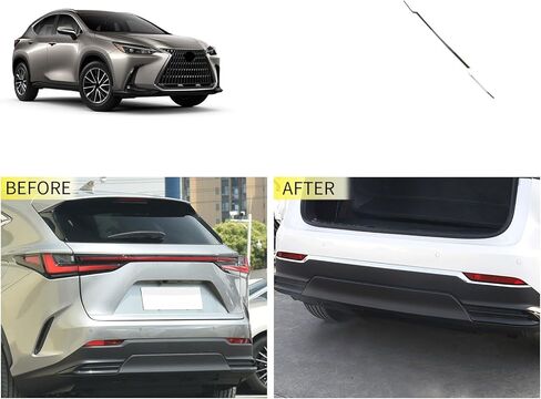 Rear Bumper Trim Compatible with Lexus NX 250/350/350h/450h+ 2025 2024 2023 2022 Rear Grill Bumper Protector Cover Car Accessories Stainless Steel 1PCS in Kuwait