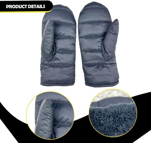 Down Mittens Ski Mittens Lightweight Warm for Men and Women Cold Weather Gloves for Traveling Walking Camping Riding Playing in Kuwait