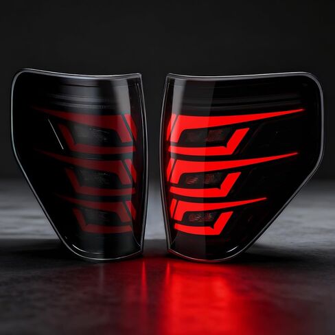 مصابيح خلفية LED كاملة متسلسلة متوافقة مع 2009-2014 Ford F150، بدء الرسوم المتحركة، إشارة الانعطاف الديناميكية، ضوء الفرامل، مجموعة الضوء الخلفي العكسي، مدخن in Kuwait