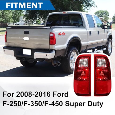Tail Light Assembly Compatible with 2008-2016 Ford F250 F350 F450 F550 Super Duty,Taillights Brake Lamp Replacement Rear Left Right Side FO2800208 FO2801208 in Kuwait