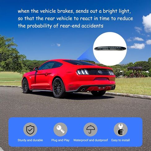 Third 3rd Brake Light High Mount Stop Light 3rd Lamp Compatible With 2013-2018 Ford Fusion,2015-2018 Ford Mustang Replacement 923-069 DS7Z13A613C DS7Z13A613A DS7Z-13A613-B in Kuwait