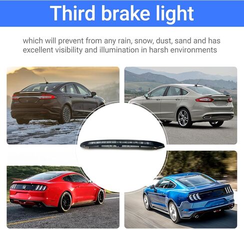 Third 3rd Brake Light High Mount Stop Light 3rd Lamp Compatible With 2013-2018 Ford Fusion,2015-2018 Ford Mustang Replacement 923-069 DS7Z13A613C DS7Z13A613A DS7Z-13A613-B in Kuwait