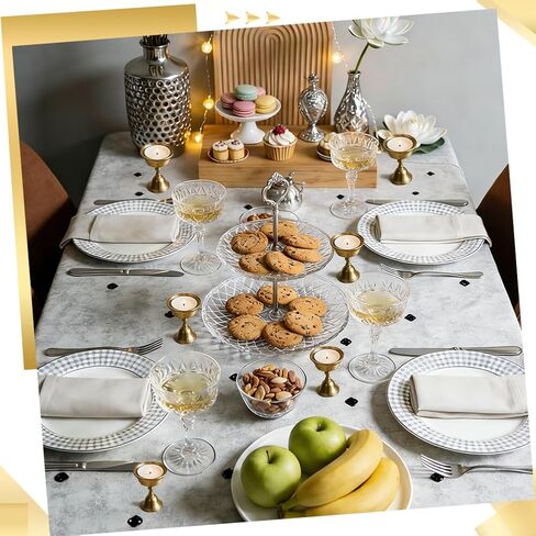 20 Pcs Brass Candle Holder, 2.46 Inch Ghee Lamp Butter Lamp Holder Copper Butter Lamp Cups Metal Golden Cup Candle Holders for Diwali Pooja Devas Diya Easter Weddings Home Decor in Kuwait