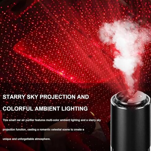 معطر هواء السيارة الذكية، ناشر رائحة قابل لإعادة الشحن مع إسقاط السماء المرصعة بالنجوم وإضاءة الغلاف الجوي، 4 أوضاع معطر هواء قابل للتعديل للمكتب المنزلي للسيارة، ملحقات السيارة in Kuwait