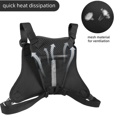 تشغيل حقيبة الصدر سترة الجري التكتيكية مع مسدس الحافظة تنوعا دراجة نارية الصدر الحقيبة CCW الصدر حزمة in Kuwait