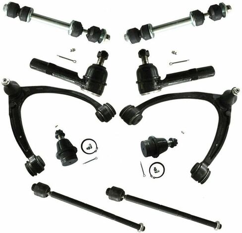 مجموعة أدوات التعليق للسائق الأمامي الأيسر والراكب الأيمن، الجزء الداخلي العلوي السفلي من الجانب السفلي من الفولاذ، شريط التأثير لجي إم سي لسيارة تشيفي لأجهزة تركيب كاديلاك ES800223 K700432 K80669 in Kuwait