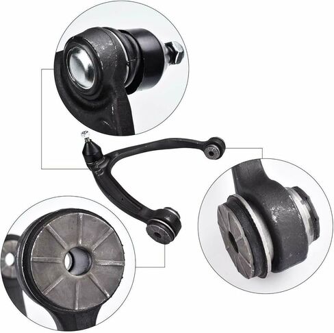 مجموعة أدوات التعليق للسائق الأمامي الأيسر والراكب الأيمن، الجزء الداخلي العلوي السفلي من الجانب السفلي من الفولاذ، شريط التأثير لجي إم سي لسيارة تشيفي لأجهزة تركيب كاديلاك ES800223 K700432 K80669 in Kuwait