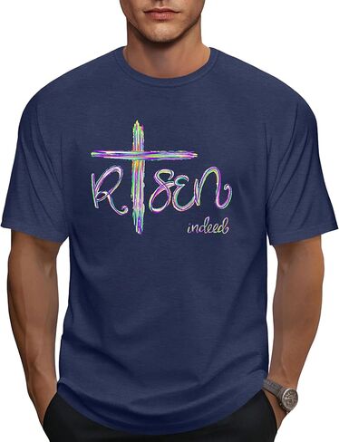 Mens Easter Shirt Easter Button Down Tshirt Bunny Graphic Short Sleeve Blouse Hawaiian Gift Tees in Kuwait