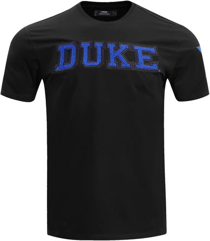 Pro Standard Mens Duke University Classic Chenille Short Sleeve Tee Black XL in Kuwait