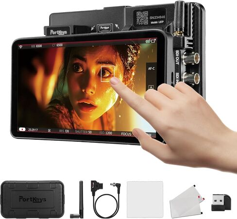 Portkeys PL5 Camera Field Monitor 5.4" 500nit Live Streaming Capture Card Monitor Vertical Shooting Stretch 360° Color Grader USB 3.0 Interface Simul in Kuwait