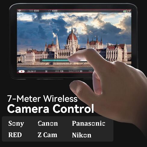 Portkeys PL5 Camera Field Monitor 5.4" 500nit Live Streaming Capture Card Monitor Vertical Shooting Stretch 360° Color Grader USB 3.0 Interface Simul in Kuwait