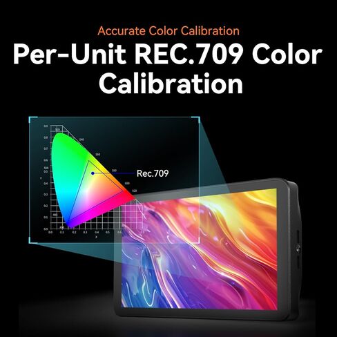 Portkeys PL5 Camera Field Monitor 5.4" 500nit Live Streaming Capture Card Monitor Vertical Shooting Stretch 360° Color Grader USB 3.0 Interface Simul in Kuwait