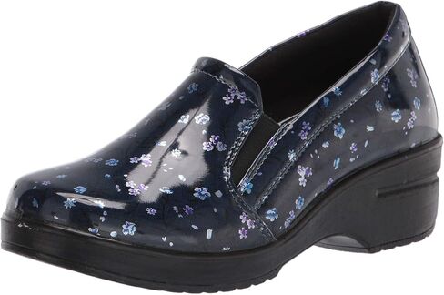 Easy Street womens Leeza Clog, Purple and Blue Batik Patent, 8.5 X-Wide US in Saudi Arabia