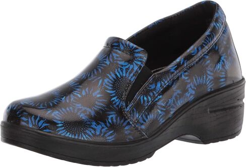 Easy Street womens Leeza Clog, Purple and Blue Batik Patent, 8.5 X-Wide US in Saudi Arabia