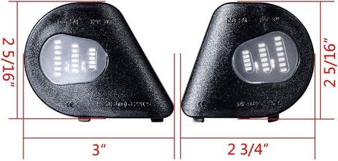 AstraDepot 2X تحت مرآة البركة LED ضوء الجليد الأزرق متوافق مع 2010 2011 2012 2013 2014 2015 2016 2017 2018 2019 دودج رام 1500 2500 3500 4500 5500 in Kuwait