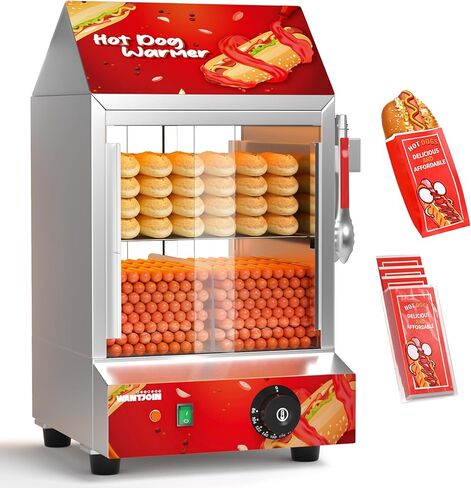 WantJoin Hot Dog Grill Machine, Commercial Electric Hot Dog roller Sausage Machine Hot-dog 7 Roller Grill Cooker Machine (silver) in Saudi Arabia