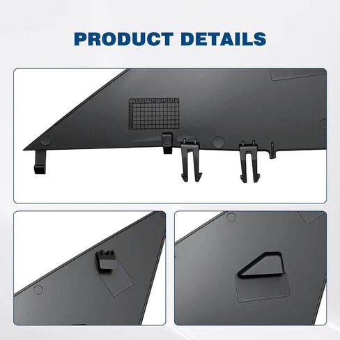 A Pair Of Mirror Triangle Cover Compatible With 2017-2024 Tesla Model 3, Black Mirror Triangle Panel Trim Replacement For 1130655-00-D, 1130656-00-D, 1130655-00-E, 1130656-00-E in Kuwait