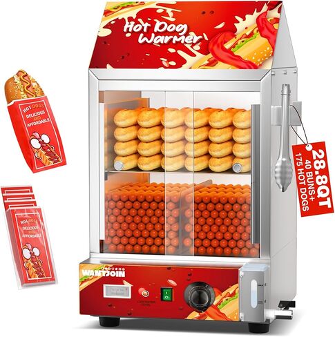 WantJoin Hot Dog Grill Machine, Commercial Electric Hot Dog roller Sausage Machine Hot-dog 7 Roller Grill Cooker Machine (silver) in Saudi Arabia