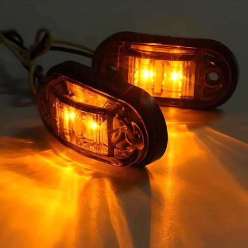 iJDMTOY 5pc Tinted Dark Amber Lens Yellow LED Front Grill Lighting Kit Compatible With 2018-up Jeep Wrangler JL in Saudi Arabia
