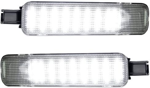 LED Interior Side Door Light, GM15021517‌, 15021517‌, Compatible with Chevrolet Silverado 1500 Pickup 1999-2006/Tahoe 1995-2006, Car Interior Door Reflector Light, Clear Cover White Light in Saudi Arabia