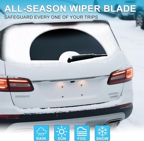 VTOGOI® 12 "استبدال شفرات المساحات الخلفية لدودج دورانجو 2011-2024 رحلة 2008-2022 تويوتا هايلاندر 2001-2019 RAV4 2001-2012 2019-2024 شفرات ممسحة الزجاج الأمامي الخلفية in Kuwait