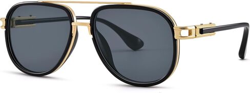 RAY SOL Retro Aviator Sunglasses for Women Men Metal Double Bridge Aviators Sun Glasses in Saudi Arabia