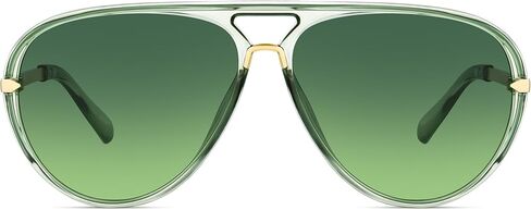Oversized Aviator Sunglasses for Women, Trendy Retro 70s Flat Top Shades in Saudi Arabia