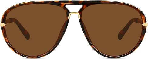 Oversized Aviator Sunglasses for Women, Trendy Retro 70s Flat Top Shades in Saudi Arabia