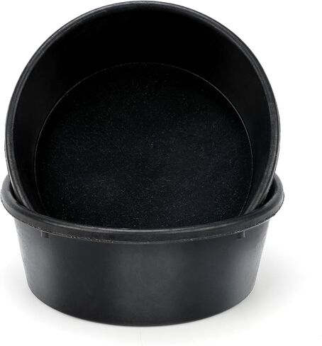 4Pcs Rubber Feed Pan, 8 Quart Horse Feed Bucket Heavy Duty Feed Bucket, 14.56 x 4.53 Inches Dog Bowl Rubber Livestock Water Bowl for Dogs Cat Pig Goat Chicken Farm Small Animal in Saudi Arabia