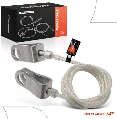كابل تحرير مزلاج غطاء المحرك الأمامي الممتاز بدون مقبض متوافق مع GMC C6500 C7500 C8500 Topkick 2003-2009 وChevrolet C6500 C7500 Kodiak 2003-2009، C8500 2003-2009، 32 بوصة in Saudi Arabia