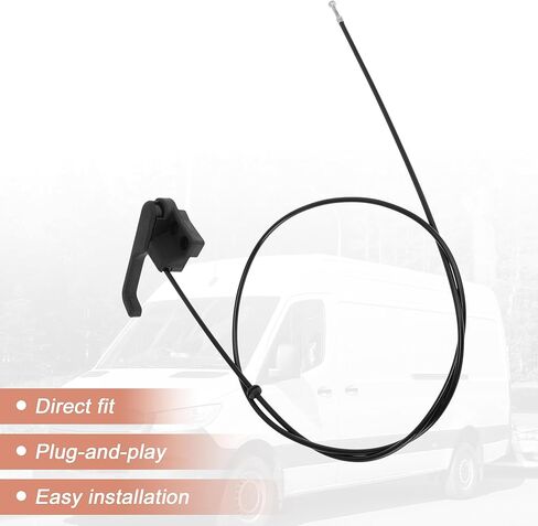No.9017500359 كابل تحرير فتح قفل غطاء محرك السيارة لسيارة Mercedes Sprinter 901-905 1995-2006 استبدال سلك مزلاج غطاء المحرك in Kuwait