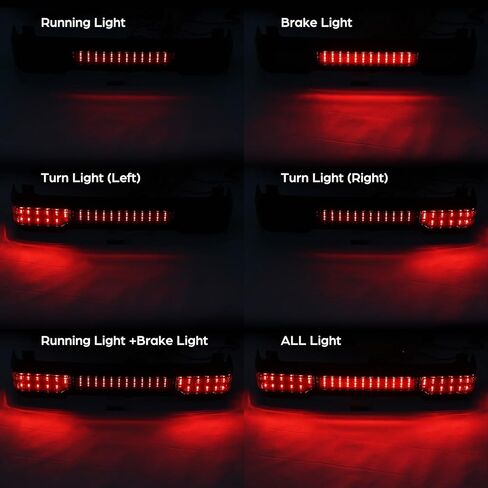 6" LED Brake Turn Tail Light Kit Fit for 2009-2013 Touring Road King Electra Glide Street Glide models with King Tour Trunk in Kuwait