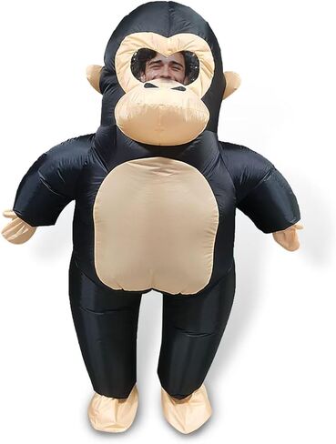 Pamir Inflatable Costume Gorillas Costumes Fancy Dress Cosplay Blow Up Jumpsuit Christmas Halloween Costumes in Saudi Arabia