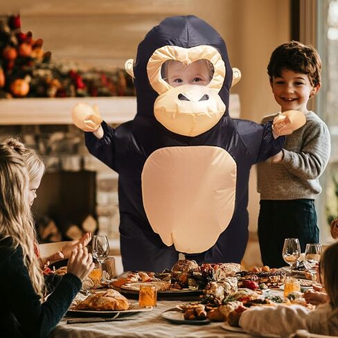 Pamir Inflatable Costume Gorillas Costumes Fancy Dress Cosplay Blow Up Jumpsuit Christmas Halloween Costumes in Saudi Arabia