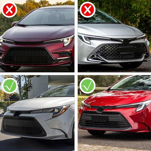 LED Front Bumper Center Grille Light Fog Light for Toyota Corolla LE XLE 2020 2021 2022 2023 2024 (Not fit SE/XSE), Amber Sequential Turn Signal Lamp & White Daytime Running Light DRL in Kuwait