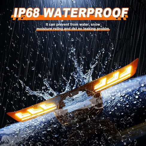 LED Front Bumper Center Grille Light Fog Light for Toyota Corolla LE XLE 2020 2021 2022 2023 2024 (Not fit SE/XSE), Amber Sequential Turn Signal Lamp & White Daytime Running Light DRL in Kuwait