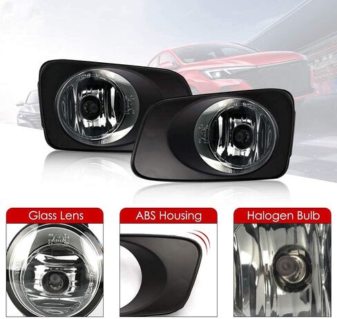 For 2007 2008 2009 2010 2011 Toyota Corolla Fielder Axio Fog Light Replacement Axio Front Bumper Driving Fog Lamps Assembly Halogen Bulb With Bezel+ Switch + Wiring Harness TYFA002 standard in Saudi Arabia