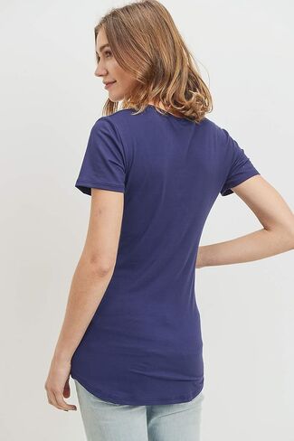 Women's Maternity V-Neck T-Shirts Top (Navy,S) in Kuwait